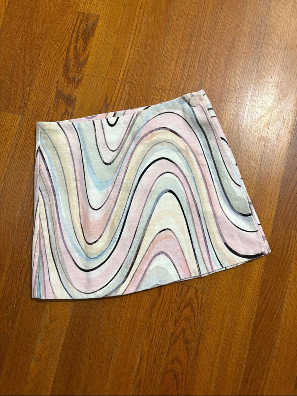 Lirika Matoshi Hand Painted Swirl Mini Skirt